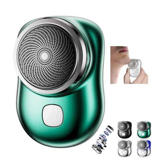 GYLCTOM Mini Shaver Portable Electric Shaver, 2023 New Pocket Shave, Magic USB Razor For Men, Rechargeable Travel Razors Men Shaving Face (Green) Beauty and Personal Care GYLCTOM