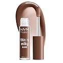 NYX PROFESSIONAL MAKEUP This Is Milky Gloss, Vegan Lip Gloss, 12 Hour Hydration - Milk The Coco (Chocolate Brown)