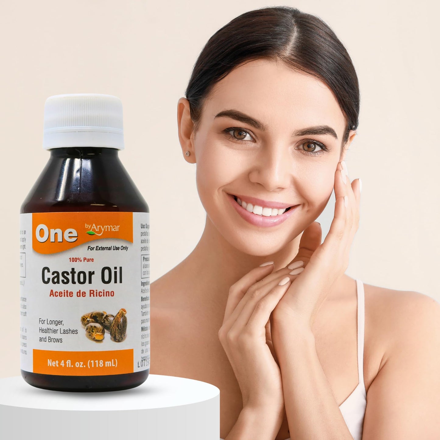 Arymar Castor Oil Aceite de Ricino Made in USA 100% Pure 4 fl oz 118 ml One (4 fl oz)