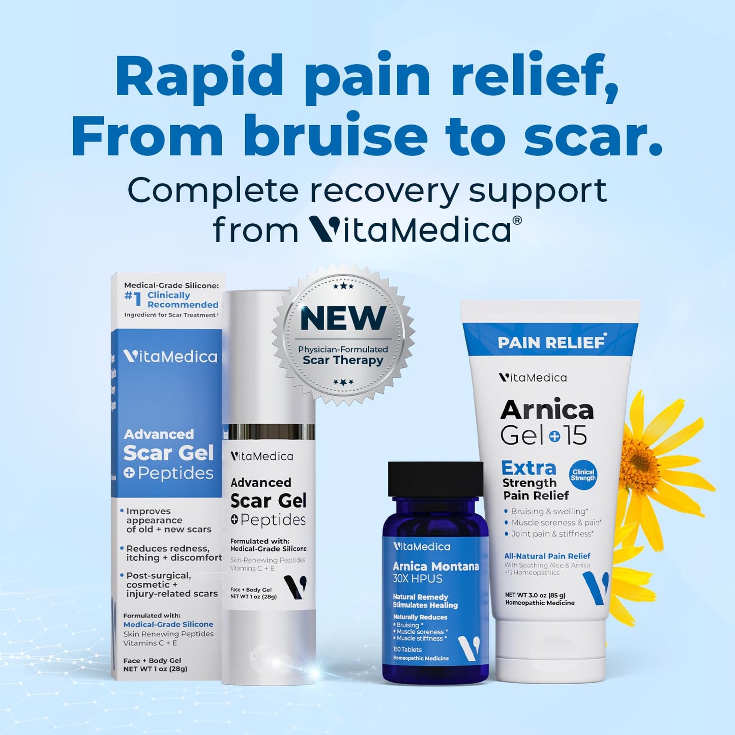 VitaMedica Arnica + Vitamin K Oxide Cream for Thin & Delicate Skin - 3% Arnica Montana, Face & Under-Eye, Fragrance-Free, 0.5 oz Beauty and Personal Care VitaMedica
