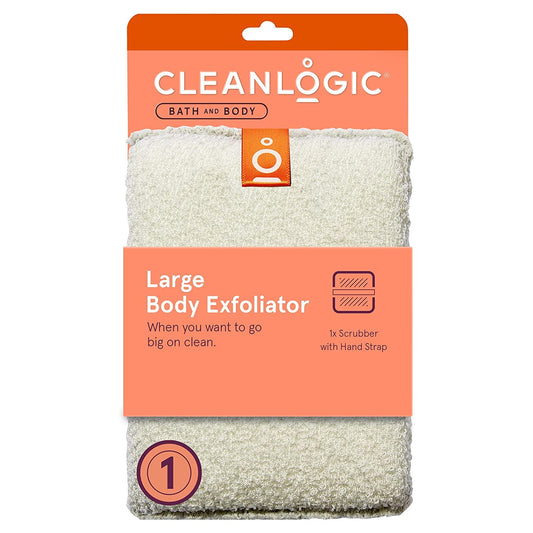 Cleanlogic Large Exfoliating Body Scrubber, 1 Count Beauty & Personal Care Cleanlogic