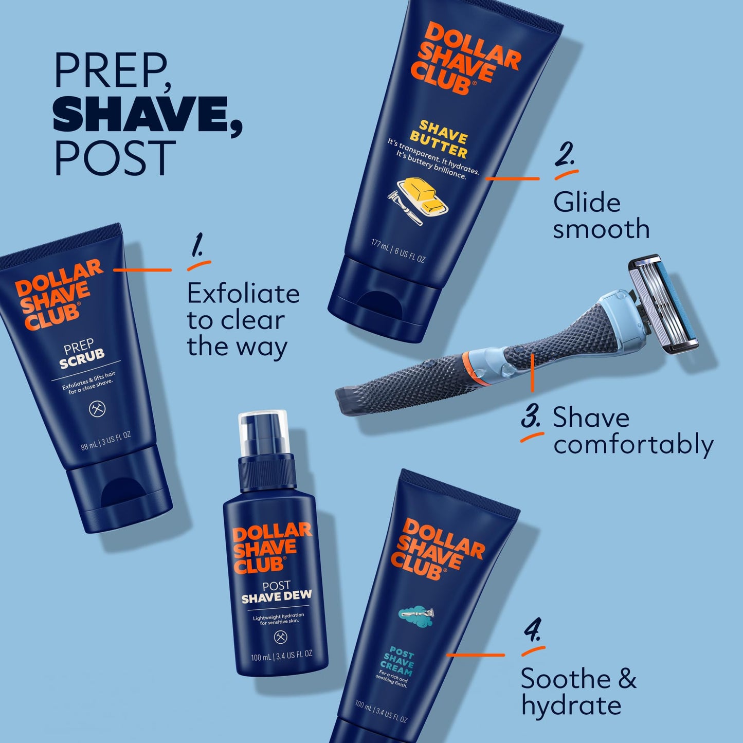 Dollar Shave Club | Shave Butter 2-Pack | For Sensitive Skin, A Translucent Shaving Cream & Gel Alternative, Designed For A Gentle Glide, Helps