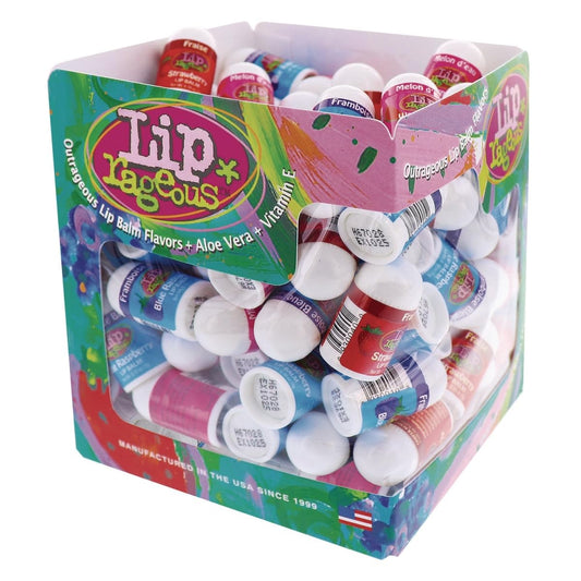 Lip Rageous Lip Balm with Aloe Vera and Vitamin E, Assorted Flavors, 100/Box
