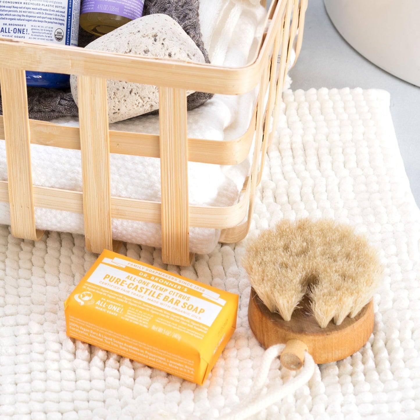 Dr. Bronner Organic Orange Citrus Scent Pure-Castile Bar Soap 5 oz. 1 pk