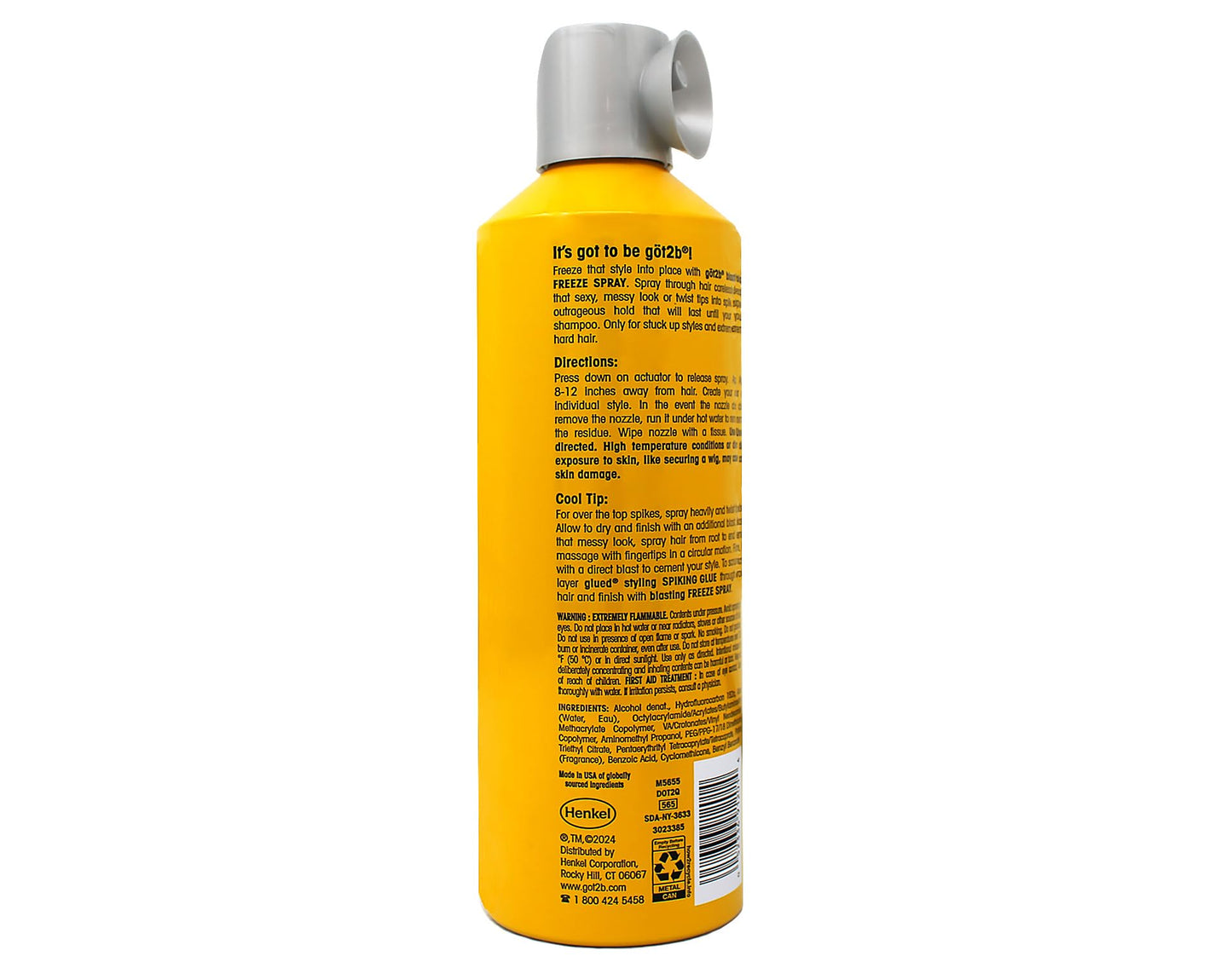 (6Pack) [GOT 2B] GLUED BLASTING FREEZE SPRAY SCREAMING HOLD FOR HAIR 12OZ