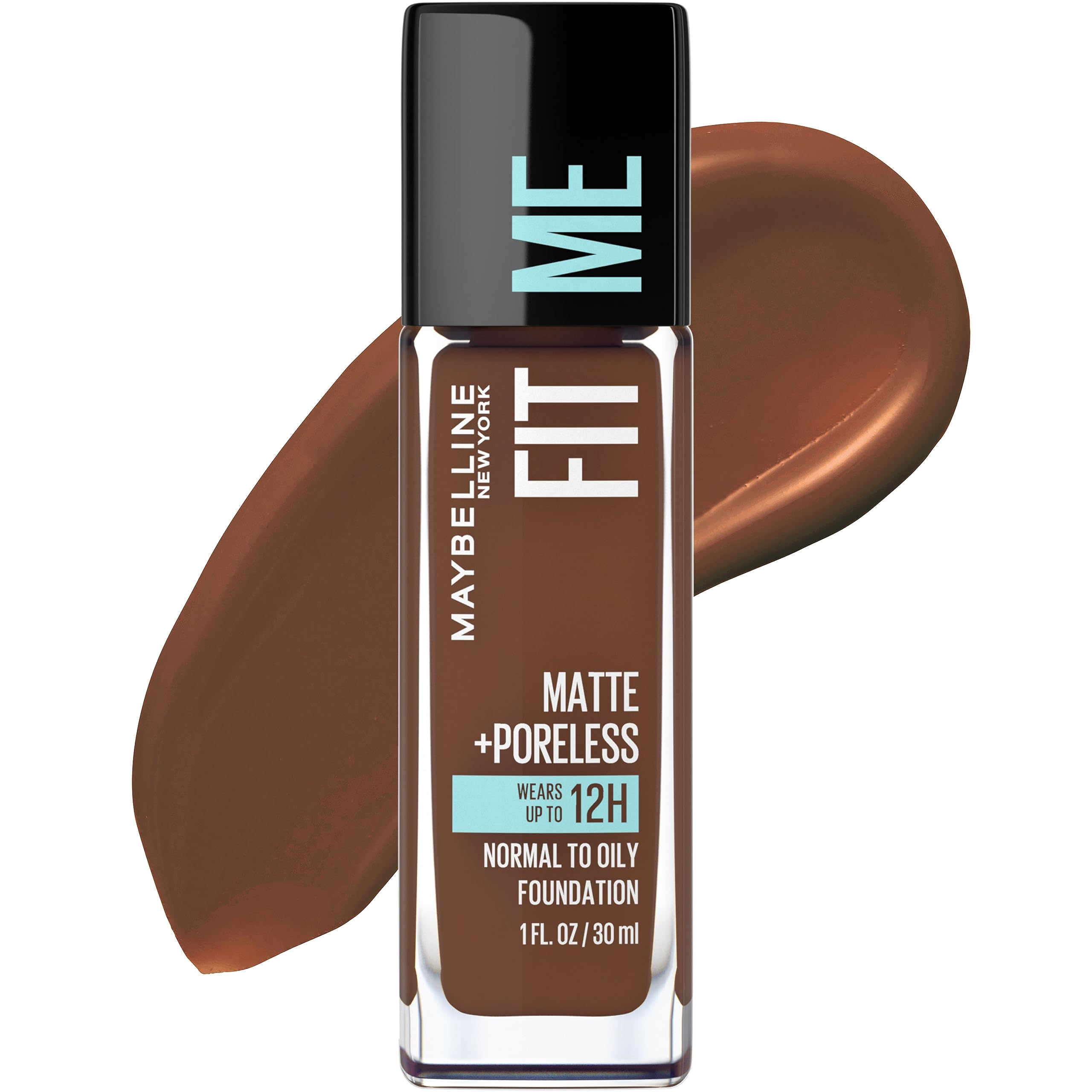 Maybelline New York Fit Me Matte Plus Pore Less Foundation, Java, 1 ...