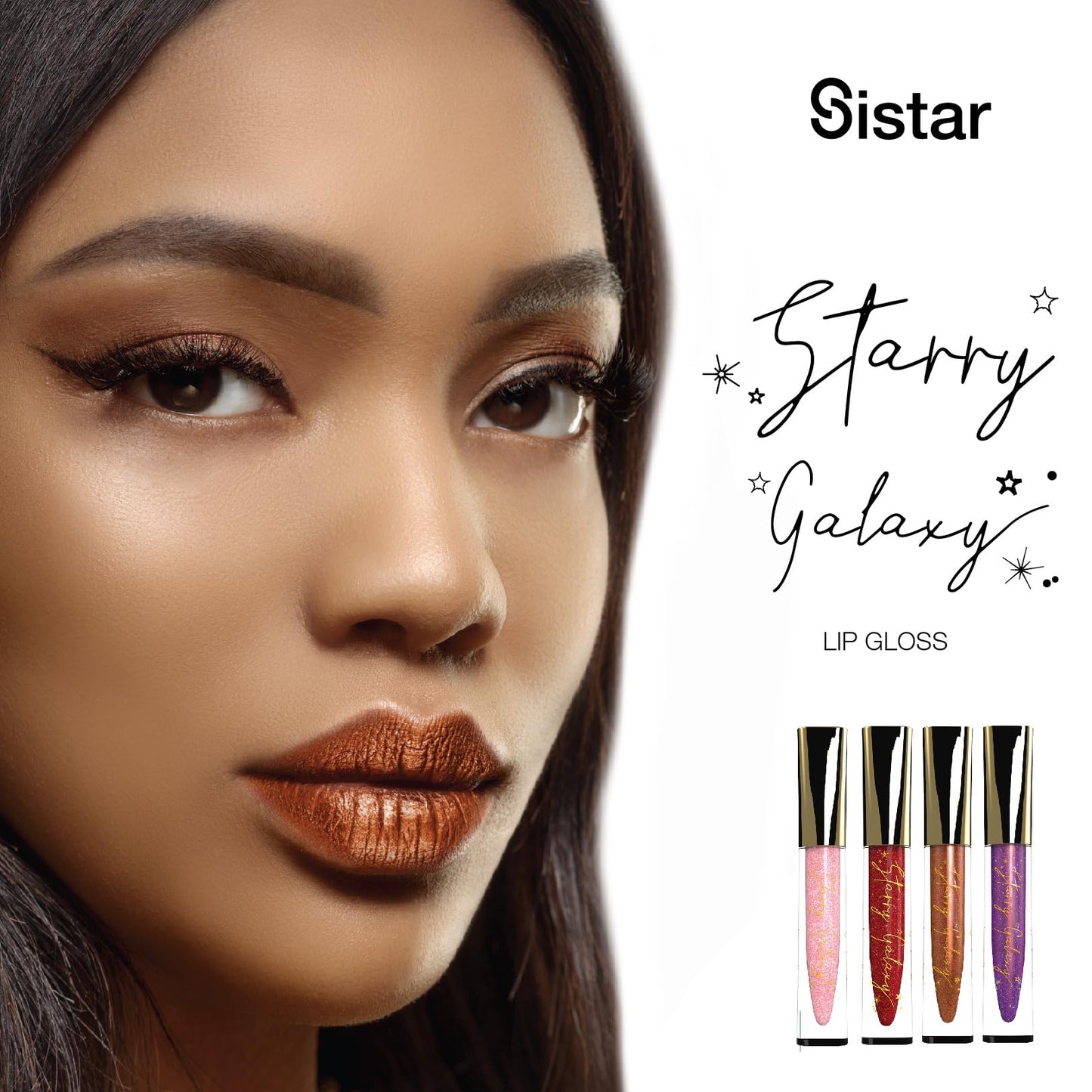 Sistar Starry Galaxy Lip Gloss High Pigment Ultra Shimmer Full-Coverage Metallic Multi-Dimensional Shine 1.5 mL / 0.05 fl. oz. (Scorpio)