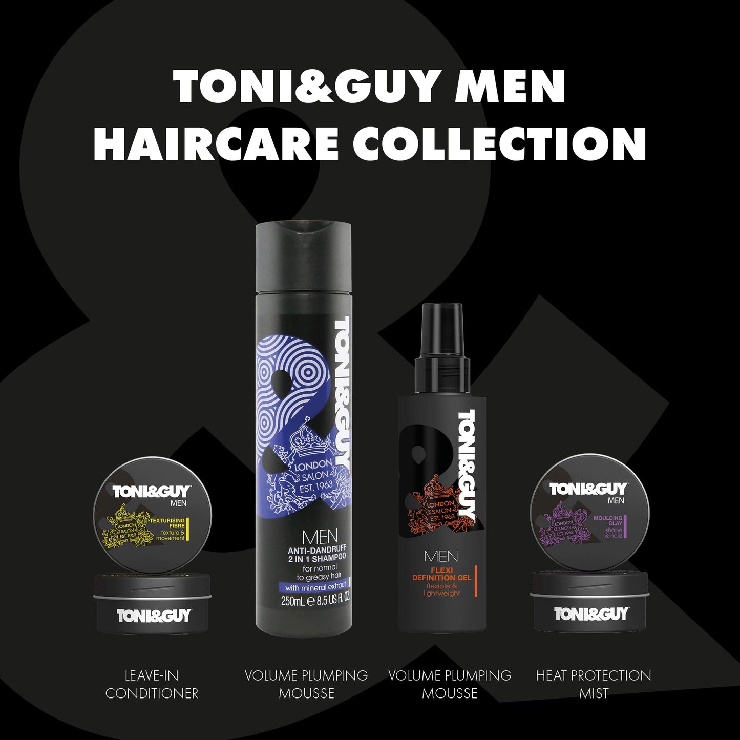 Men by Toni & Guy 2 In 1 Anti-Dandruff Shampoo & Conditioner 250ml