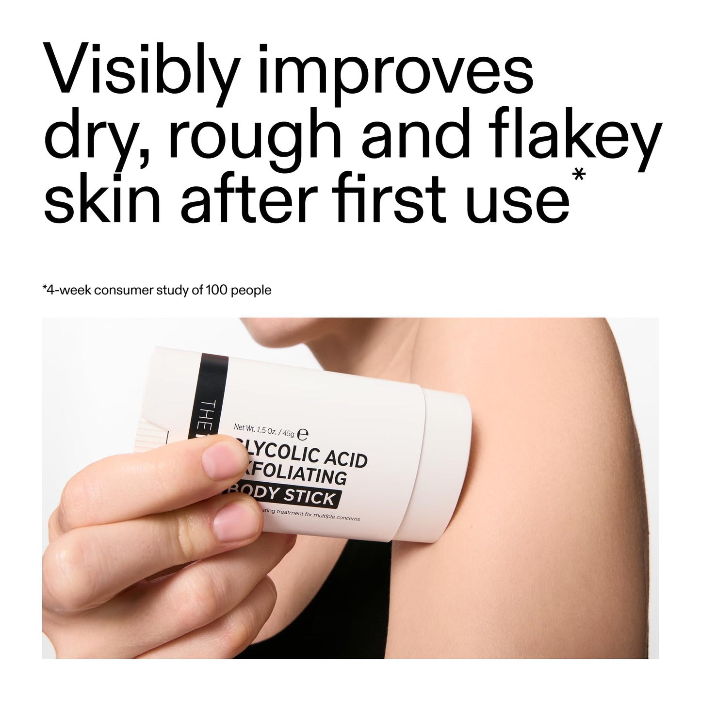 The INKEY List Glycolic Acid Exfoliating Body Stick - Deep Exfoliation for Rough, Bumpy Skin, Fragrance Free, Targets KP & Ingrown Hairs, Suitable Beauty and Personal Care The INKEY List