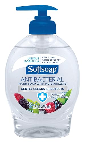 Softsoap Antibacterial Liquid Hand Soap, White Tea and Berry Fusion - 7.5 fluid ounce
