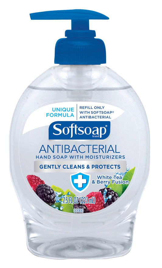 Softsoap Antibacterial Liquid Hand Soap, White Tea and Berry Fusion - 7.5 fluid ounce