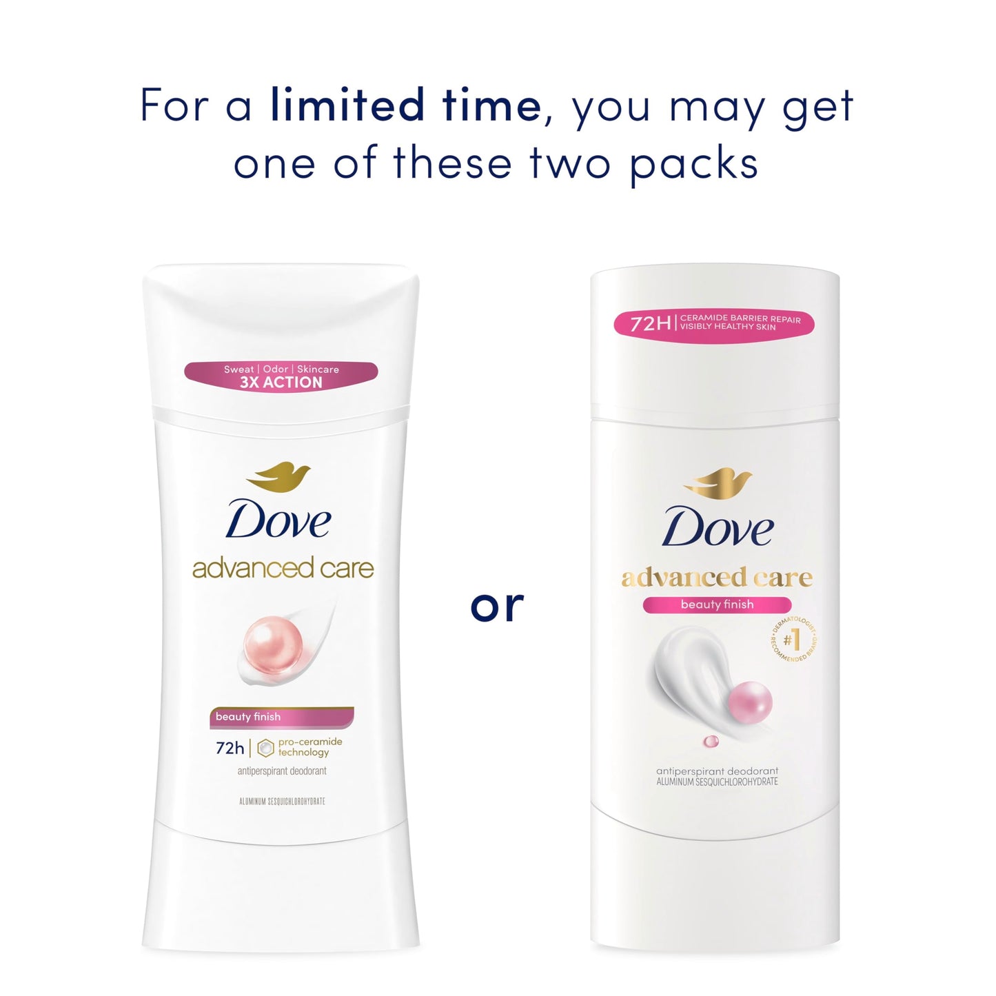 Dove Advanced Care Antiperspirant Deodorant Stick Beauty Finish for Helping Repair Skin Barrier After Shaving, with 72-Hour Sweat & Odor Protection Beauty and Personal Care Dove