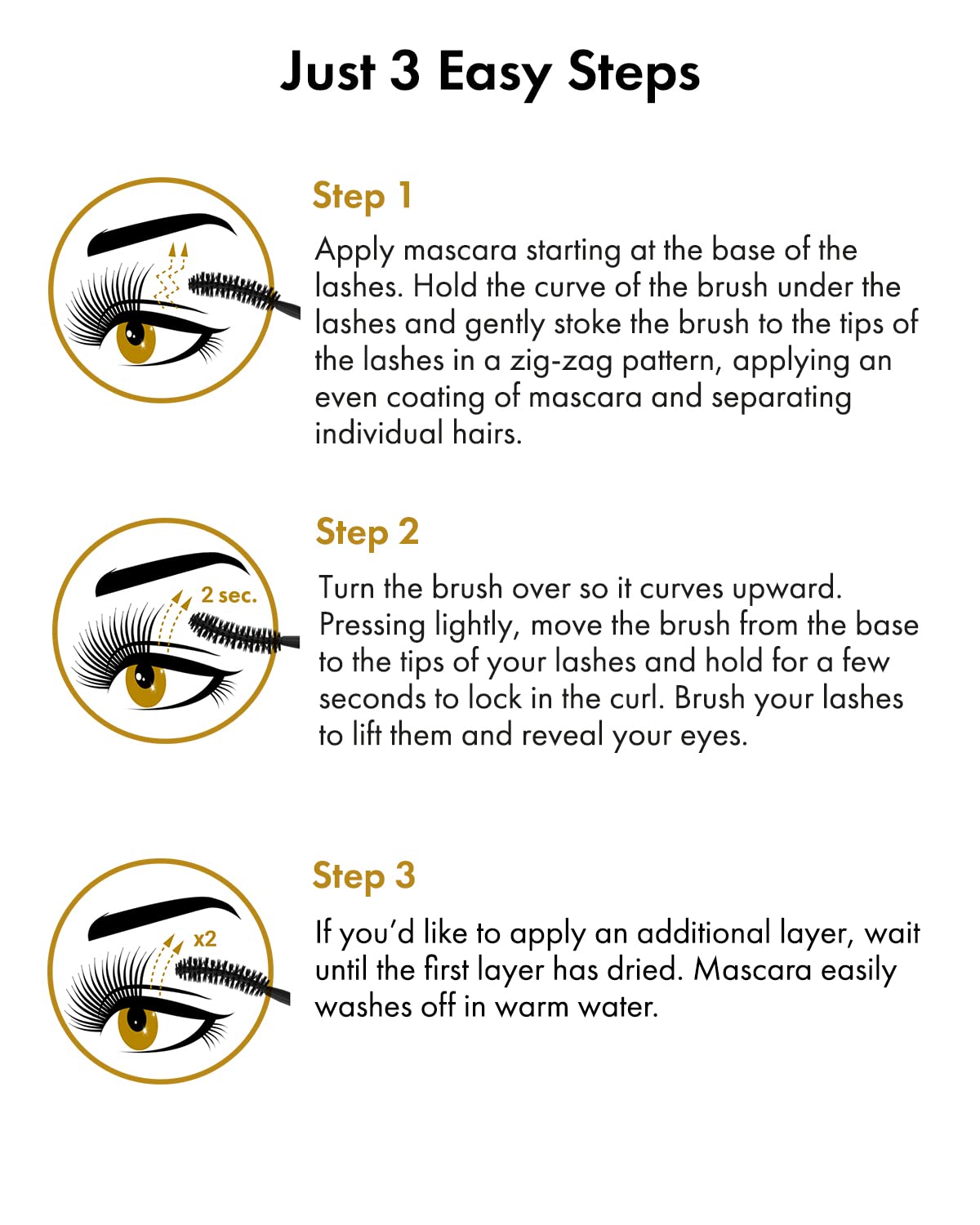 Toplash Extra Ebony Mascara with Keratin, Panthenol and Vitamin E