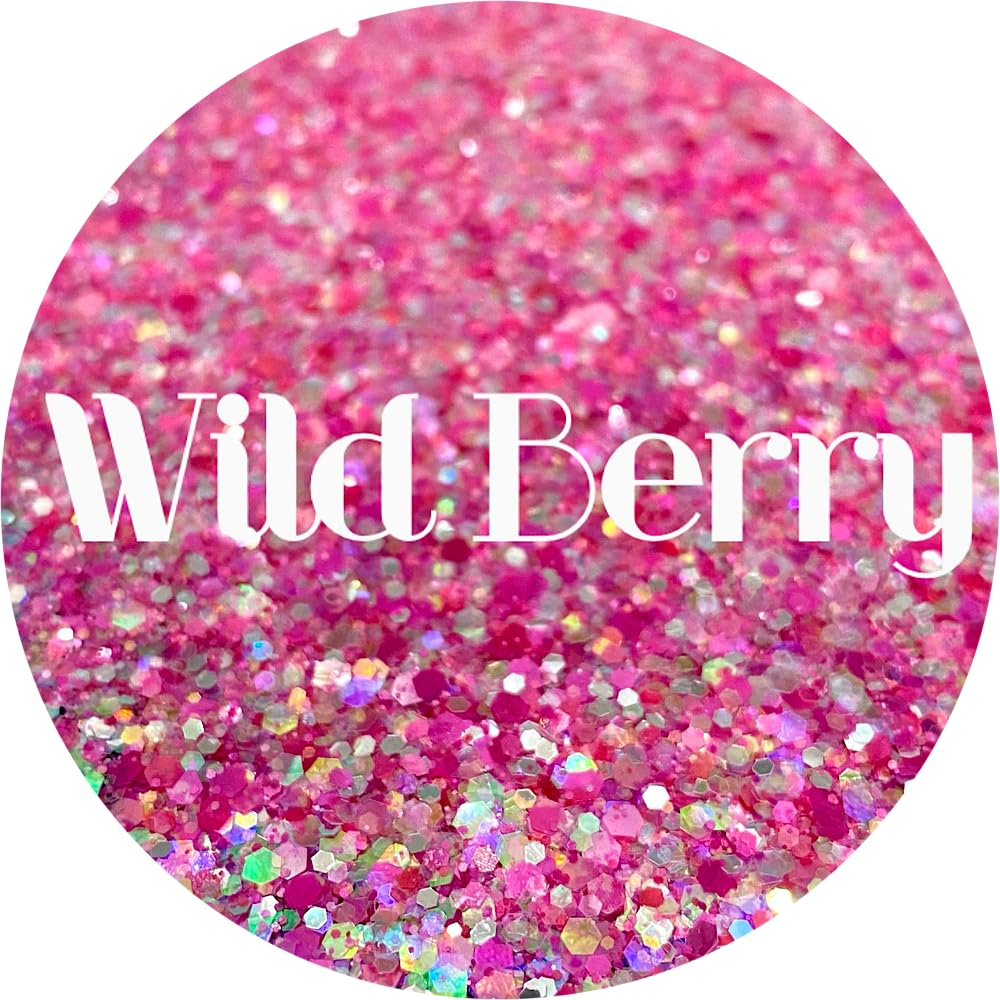 Pink Polyester Glitter | Craft Glitter | Glitter for Arts & Crafts | Tumblers | Cosmetics | Nails | Epoxy Resin Art | Slime | DIY | Body Glitter | 1
