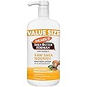 Palmer's Shea Formula Raw Shea Body Lotion for Dry Skin, Hand & Body Moisturizer, Value Size Pump Bottle, 33.8 Ounces (Pack of 1)