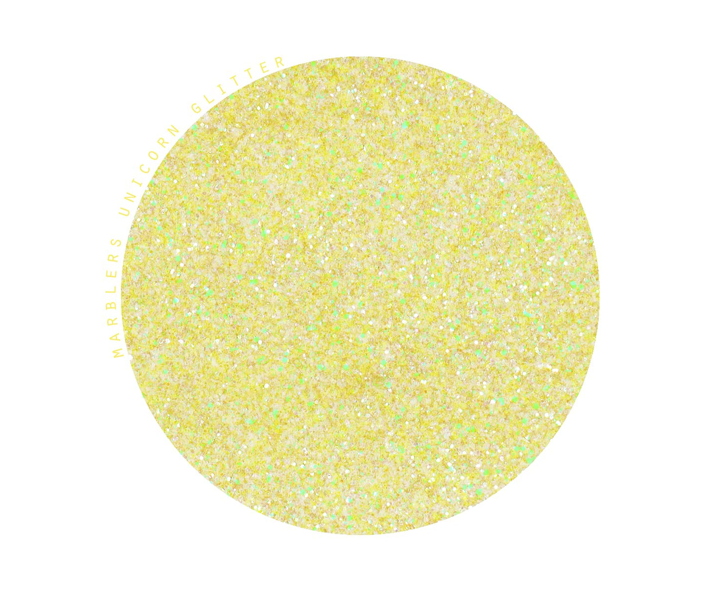 MARBLERS Holographic Glitter [Unicorn Yellow] 3oz (85g) | Fine | Non-Toxic, Vegan, Cruelty-Free | Face, Body, Eyeshadow, Hair, Festival, Party Makeup