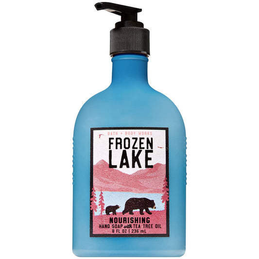 Bath & Body Works FROZEN LAKE Hand Soap with Tea Tree Oil 8 Fluid Ounce (2018 Edition) Beauty & Personal Care Bath & Body Works