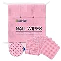 BLUERISE Lint Free Nail Wipes Pink 1200pcs Nail Polish Remover Pads Soft Absorbable Eyelash Extension Glue Cleaning Wipes