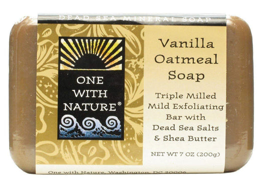 One With Nature Dead Sea Minerals Bar Soap Vanilla Oatmeal - 7 oz Beauty & Personal Care One With Nature
