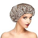Shower Cap for Women, Oversized Waterproof Women Shower Caps, Extra Large Shower Cap Designed for all Hair Lengths with PEVA Lining & Adjustable