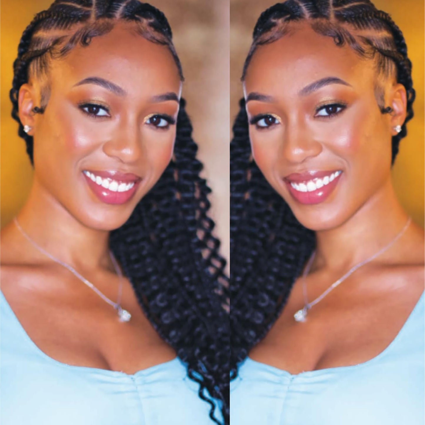 AmPro Shine-n-Jam Rainbow Edges - Curly Hair Gel for Women - Styling Gel for Women - Strengthens with Silk Protein - Banana Pudding - 4 oz
