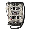 Mary Frances Womens Rock Queen Mini Crossbody Handbag, Multi
