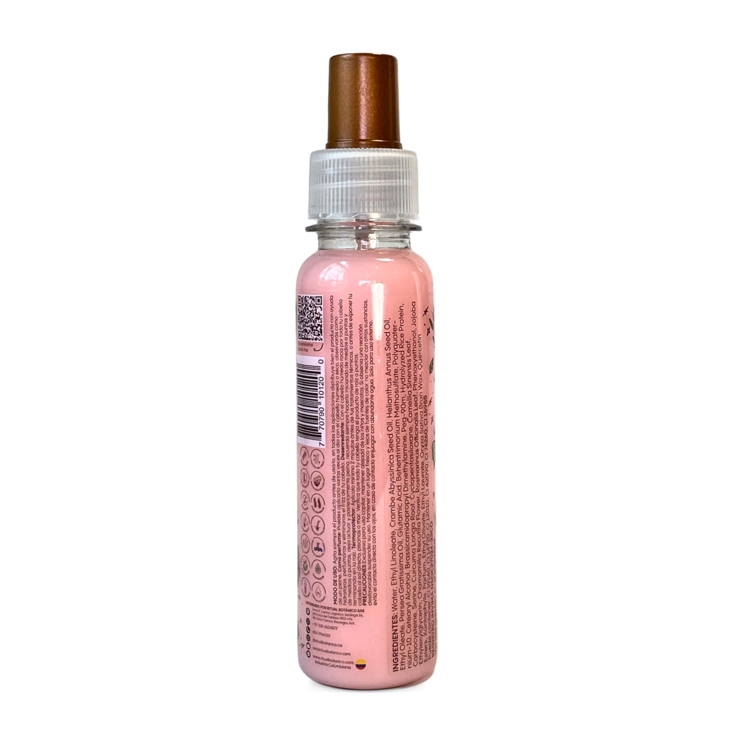 Ritual Botanico Perfume Termoprotector para Cabello, Sin Alcohol, Antifrizz, Desenredante, Proteccion solar, Con Feromonas, Aroma Seductor Frutal y