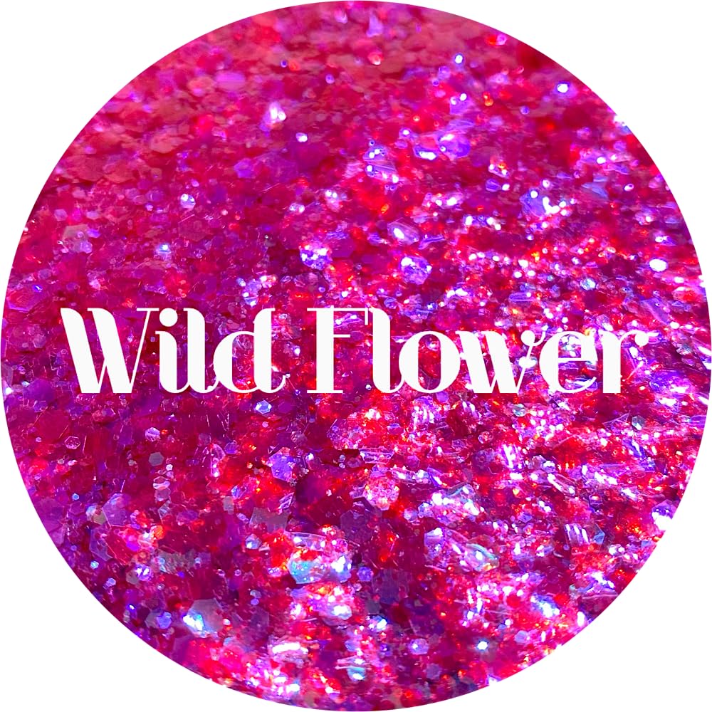 Pink Polyester Glitter | Craft Glitter | Glitter for Arts & Crafts | Tumblers | Cosmetics | Nails | Epoxy Resin Art | Slime | DIY | Body Glitter | 1