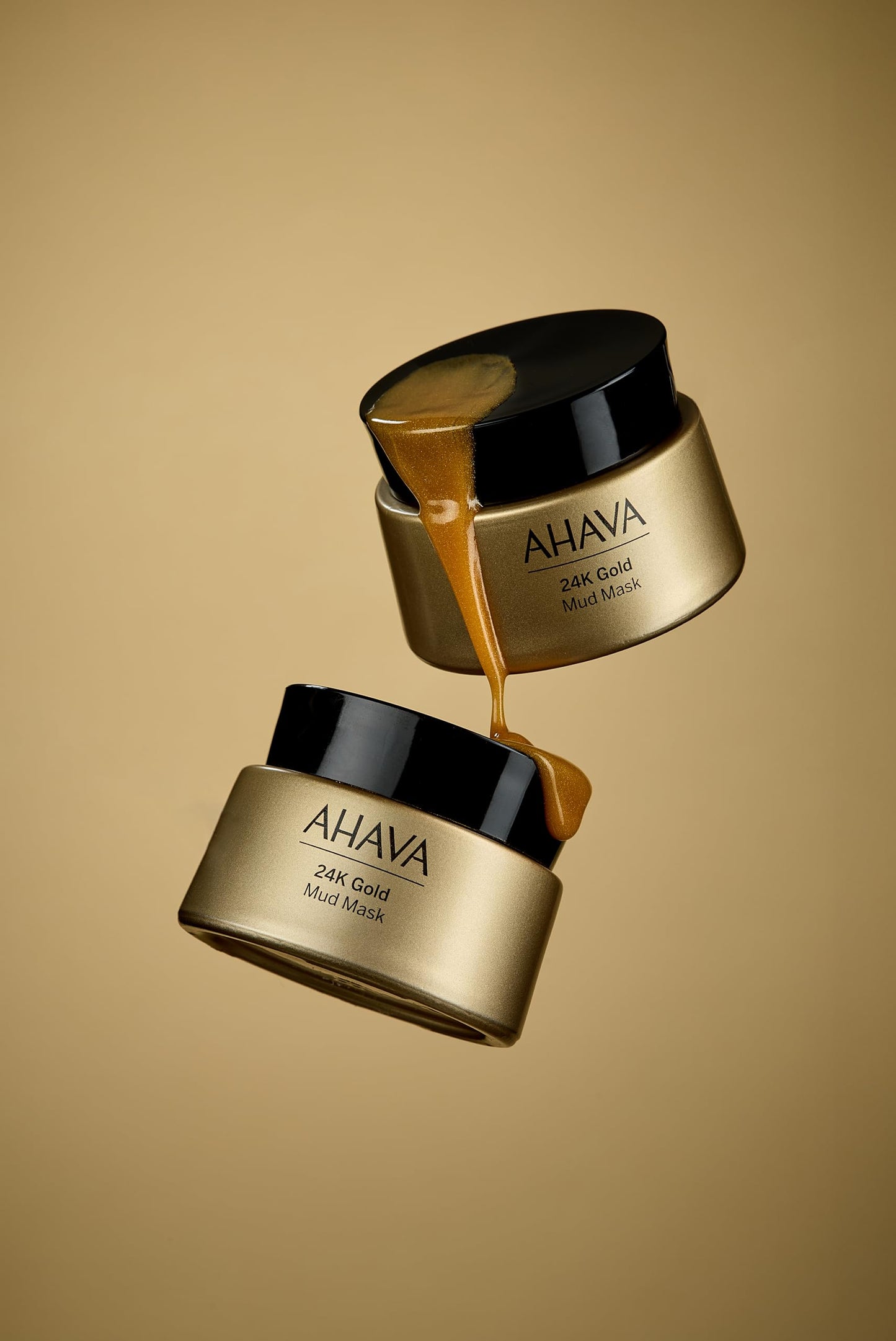 AHAVA 24K Gold Mineral Mud Mask - Luxury Mud Mask for Refined, Luminously Radiant Skin, Smoothes, Firms & Illuminates, includes 24K Gold, Osmoter