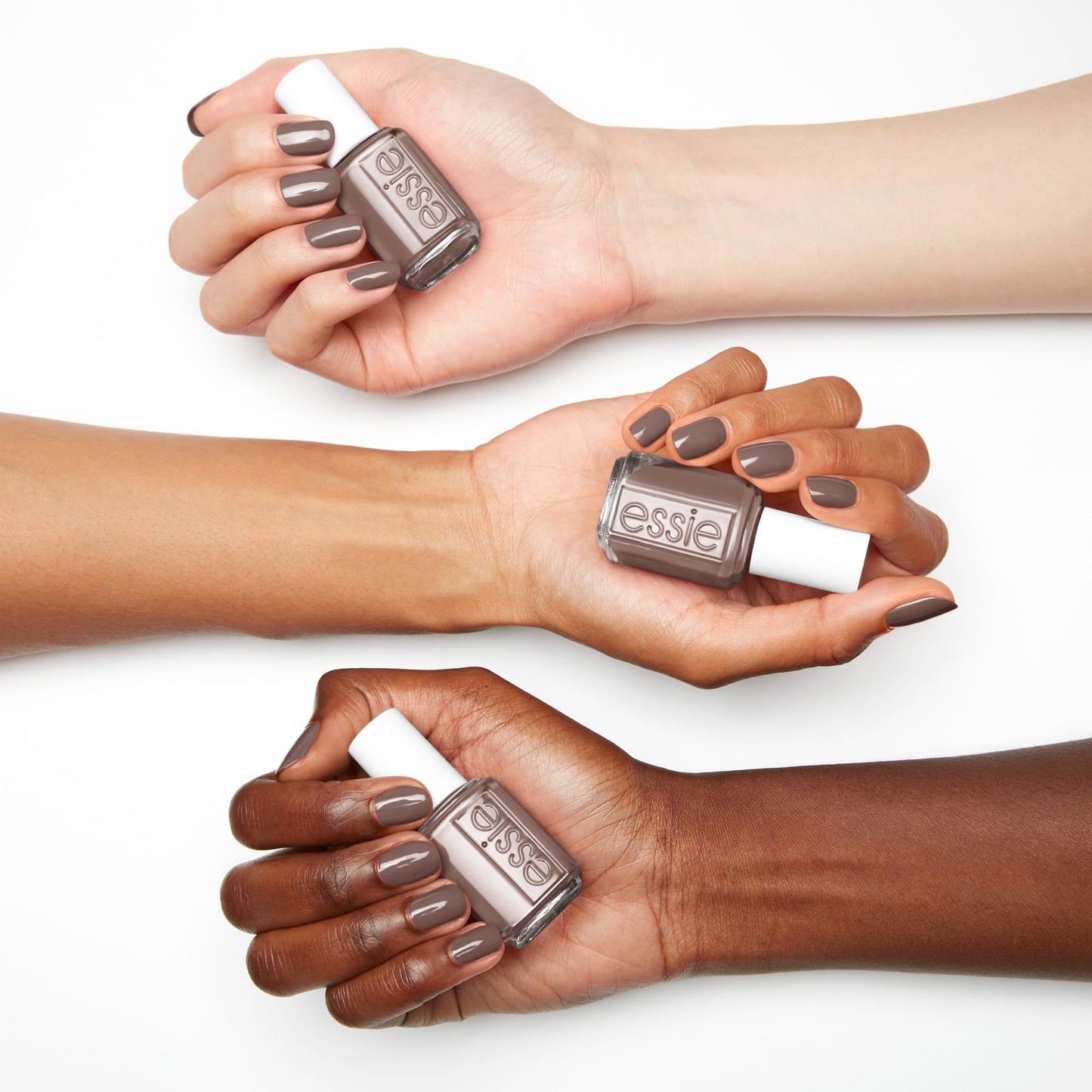 essie Salon-Quality Nail Polish, Vegan, Gray, Chinchilly, 0.46 fl oz