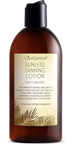 Sunless Tanning Lotion | Anti-Aging Self-Tanner | Body Tanning | Sun Kiss Glow Bronze Finish | Bronzer Lotion For All Skin Types | Just Nutritive | 8