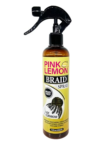 PINK LEMON Braid Spray for Hair, Moisturizing and Refreshing Formula, 10 fl oz