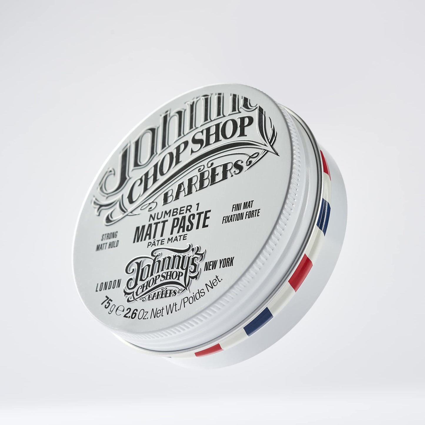 JOHNNY’S CHOP SHOP #1 Men's Hair Styling Matte Paste Pro-Quality Strong Hold, Lasting Texture, Natural Look Soybean Oil Protection & Hydration 2.6 oz