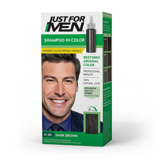 Just For Men Dk Brwn #45 Size 1ct Just For Men #45 Dark Brown Haircolor