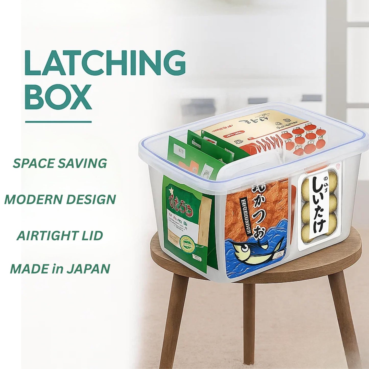 Lustroware Jumbo Food Storage Container Set of 2 with Lids - 12 & 17 Quart Airtight Latching Boxes, Heavy-Duty Stackable Bins for Rice, Flour, Pet…