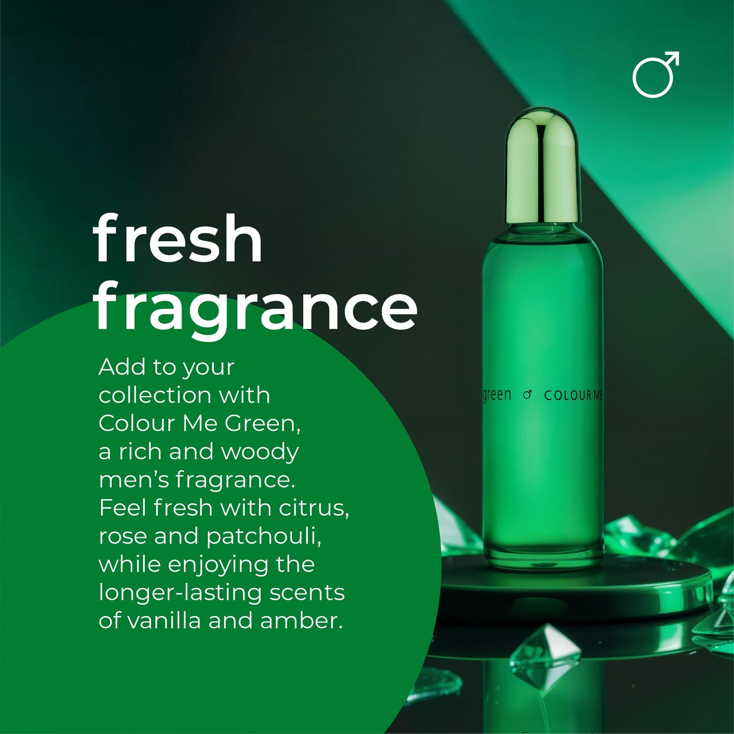 COLOUR ME Milton-Lloyd Green - Cologne for Men - Oriental Perfume for Men - Woody, Amber Fragrances - Mens Cologne - Long Lasting Perfume - 3 oz