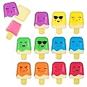 12pc Pucker Pop Novelty Lip Gloss Set - Girls Cosmetics Mini Popsicle Lip Gloss Collection, Lip Gloss for Kids, Safe, Non Toxic Kids Makeup Set