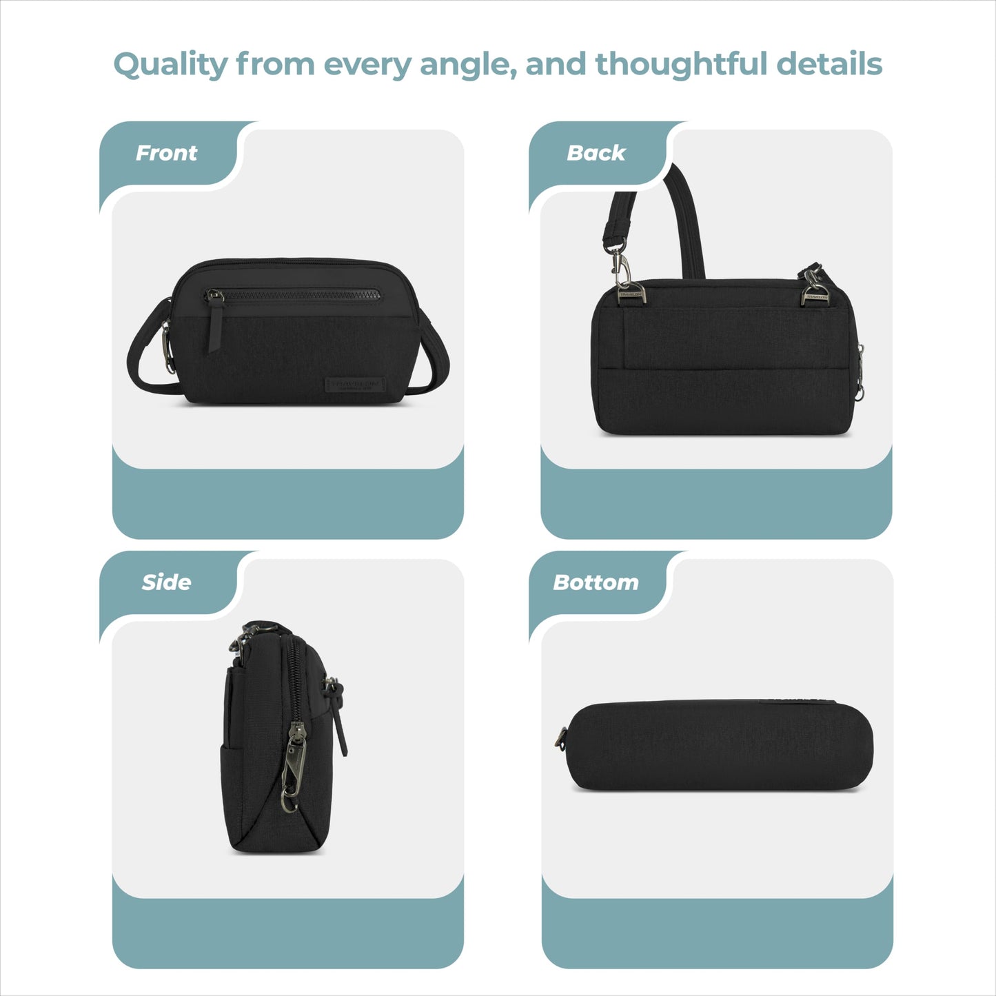 Travelon Anti-Theft Metro Convertible Small Crossbody Bag