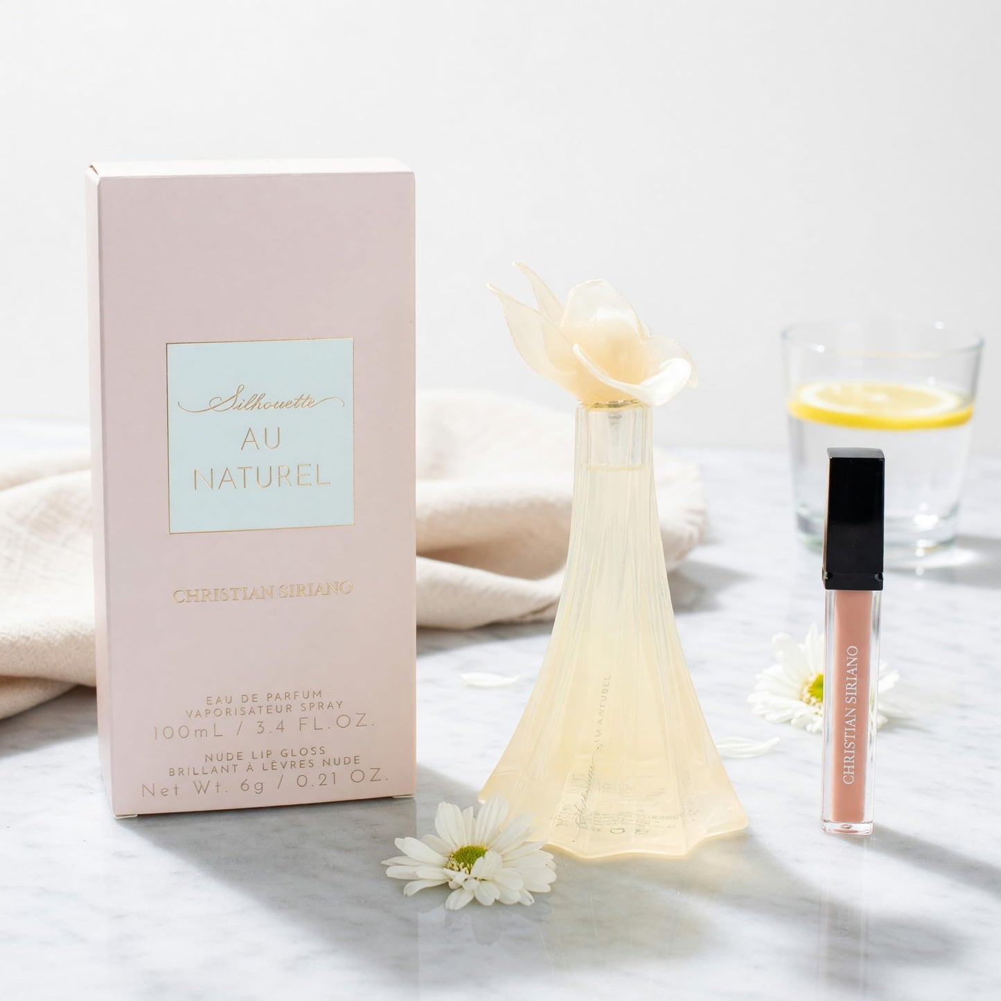 Christian Siriano Silhouette Au Naturel, 3.4oz EDP Spray Women with Lip Gloss