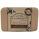 A LA MAISON BAR SOAP,SWEET ALMOND, 8.8 OZ