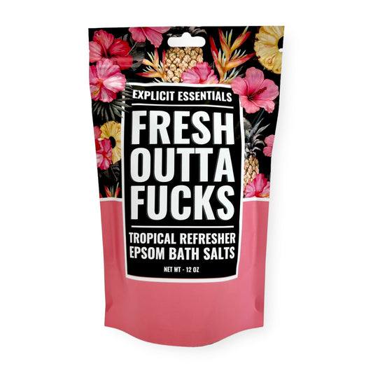 Explicit Essentials Tropical Refresher Epsom Bath Salts, 12 oz, Pink Beauty and Personal Care Explicit Essentials