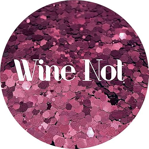 Burgundy Polyester Glitter | Craft Glitter | Glitter for Arts & Crafts | Tumblers | Cosmetics | Nails | Epoxy Resin Art | Slime | DIY | Body Glitter |