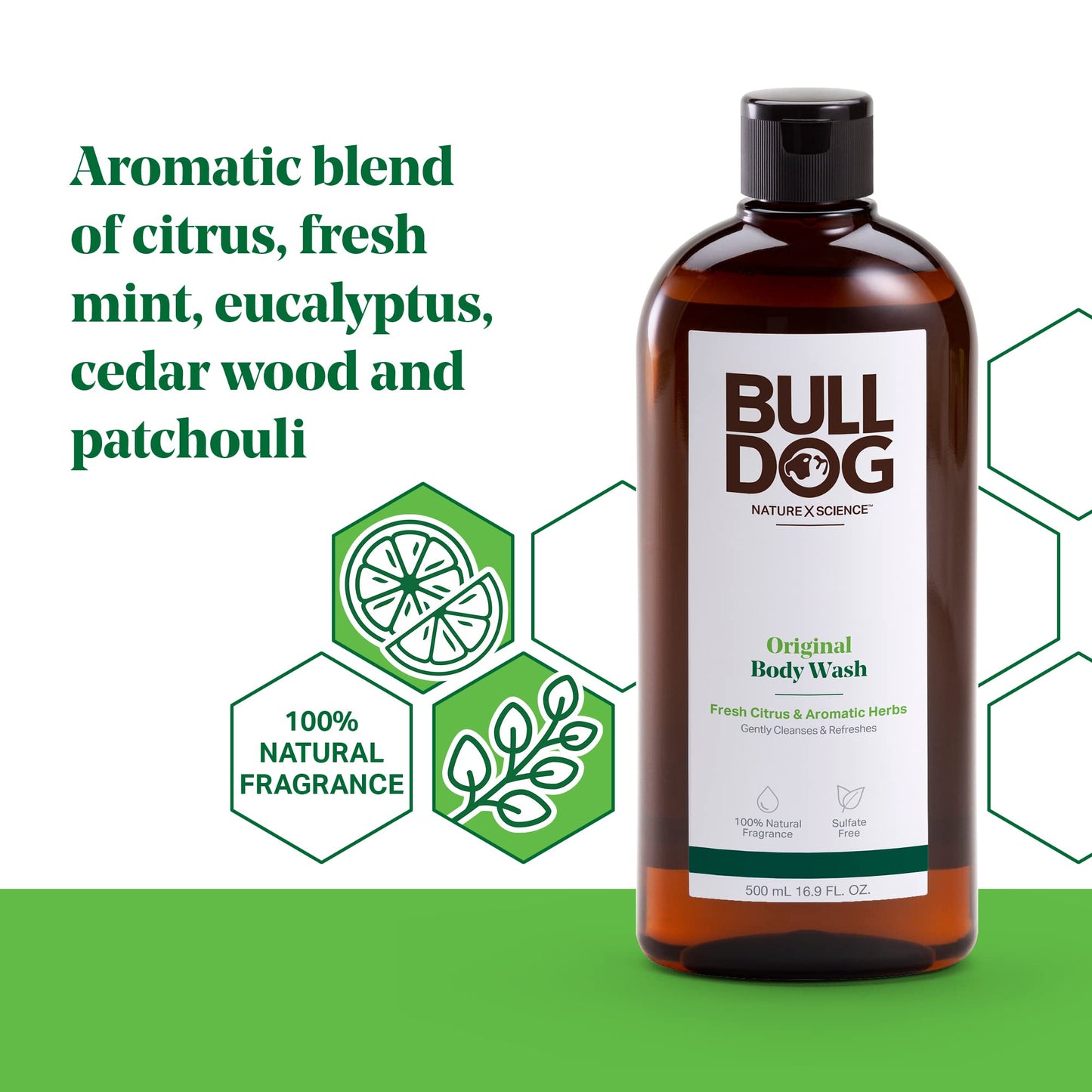 Bulldog Mens Skincare and Grooming Original Body Wash, 16.9 Ounce