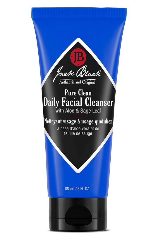 Jack Black Pure Clean Daily Facial Cleanser for Men - Mens Face Wash, Jack Black Face Wash Men's, Face Wash for Men, Face Cleanser for Men, 2-in-1