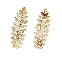 2 Pcs Toga Party Greek Goddess Costume - Gold Leaves Hair Barrettes