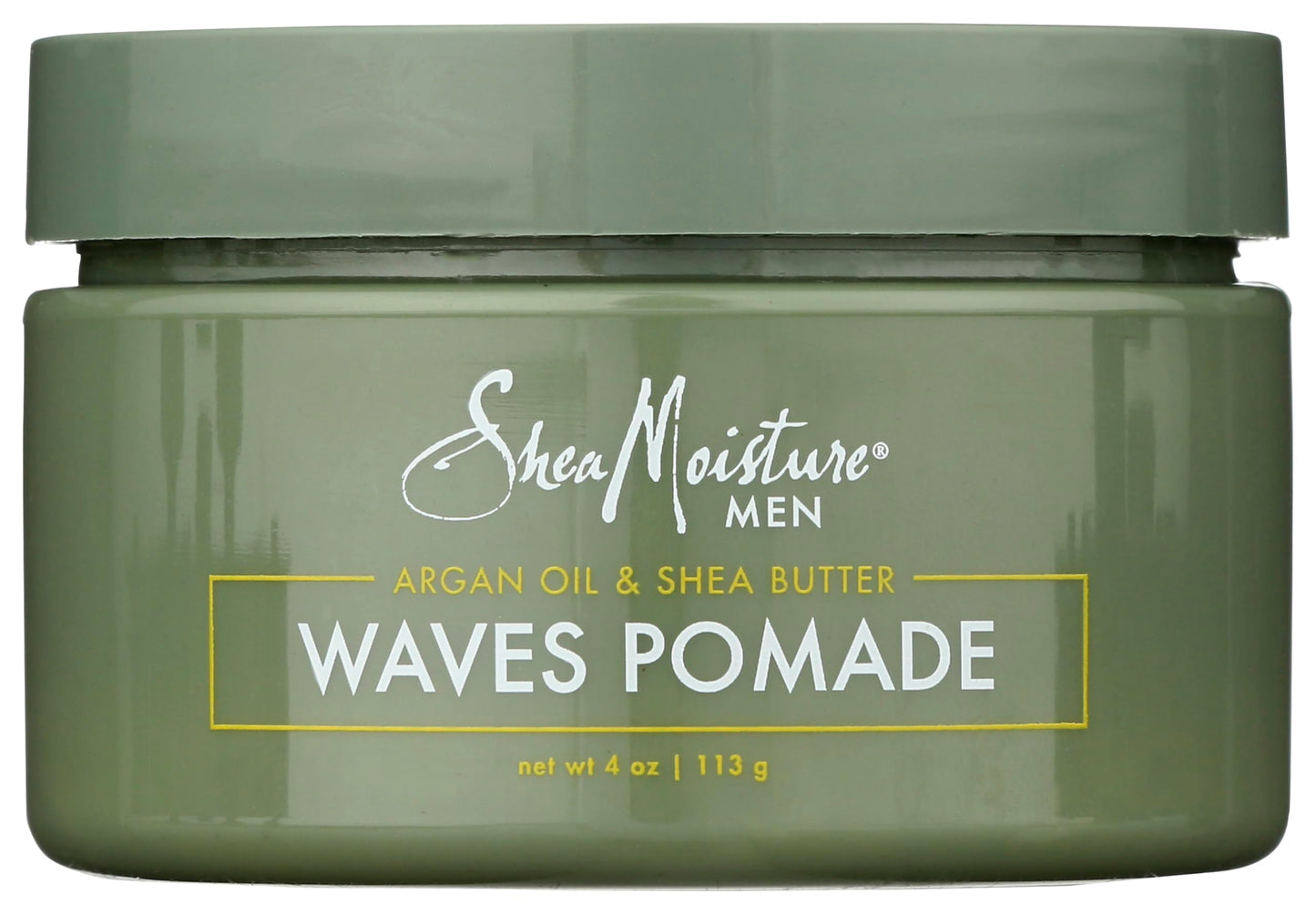 SheaMoisture Men Waves Pomade Argan Oil and Shea Butter - Hair Care Styling Product for Frizz Control and Waves - Men's styling hair wax 4 oz (1)