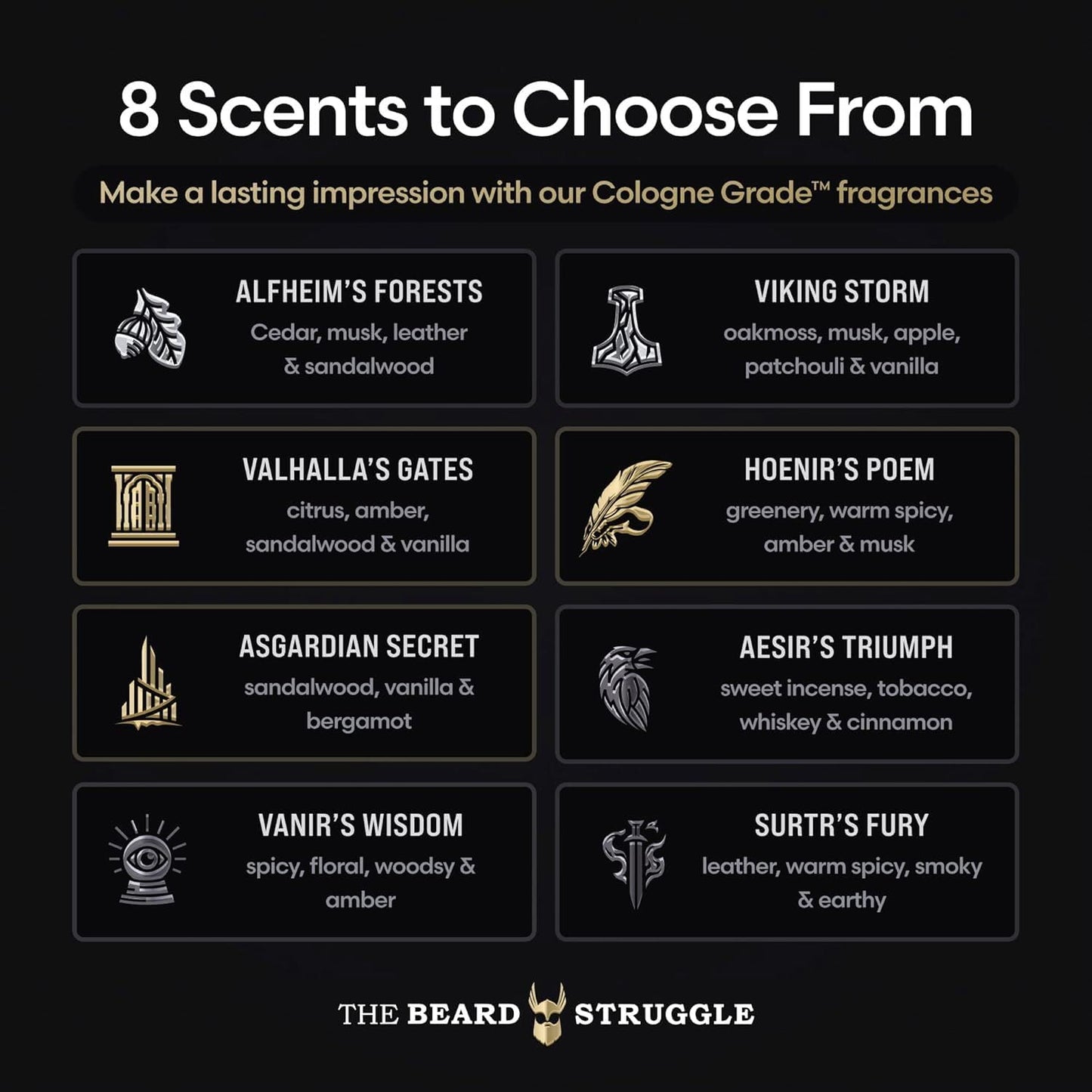 The Beard Struggle Men's Body Wash Asgardian Secret - Gold Collection - Skin Cleaning Agent - Natural Body Wash - Shower Gel Liquid Soap - 240 mL / 8 Beauty & Personal Care The Beard Struggle