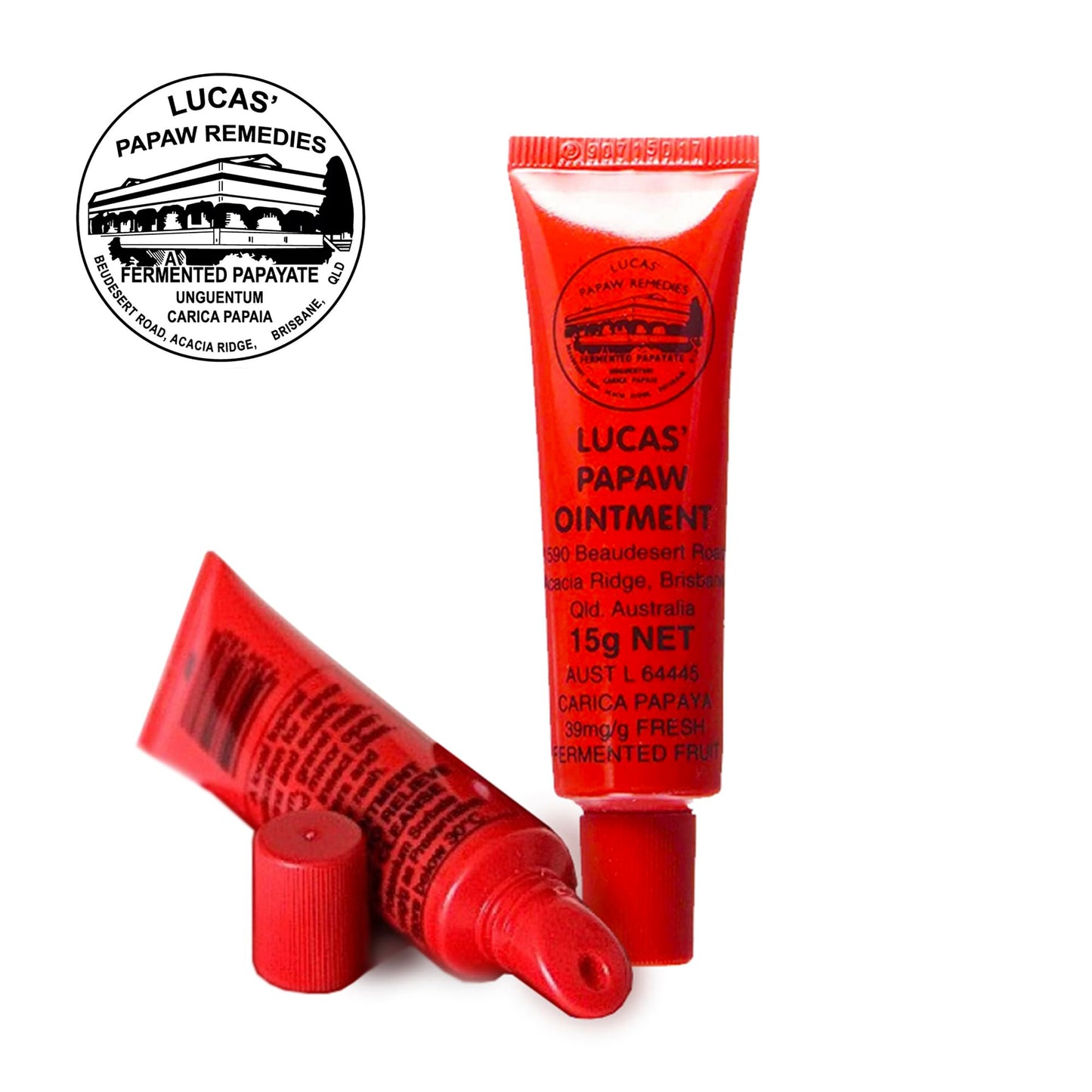 Treats from Home, Lucas Pawpaw Lip Ointment, Cream, Ointment for Lips & Dry Skin - Unique All Skin Types, All Gender- Any Season Gift Pack with 2 x Beauty and Personal Care Lucas Papaw