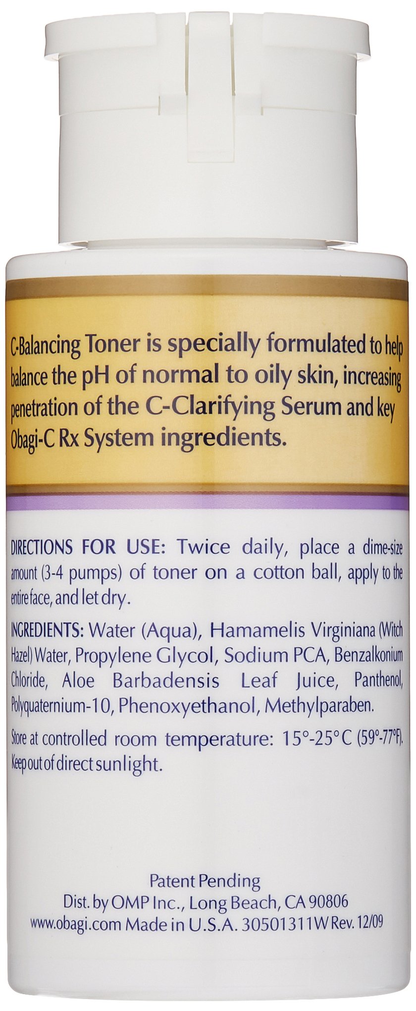Obagi Medical C-Balancing Toner, 6.7 Fl oz