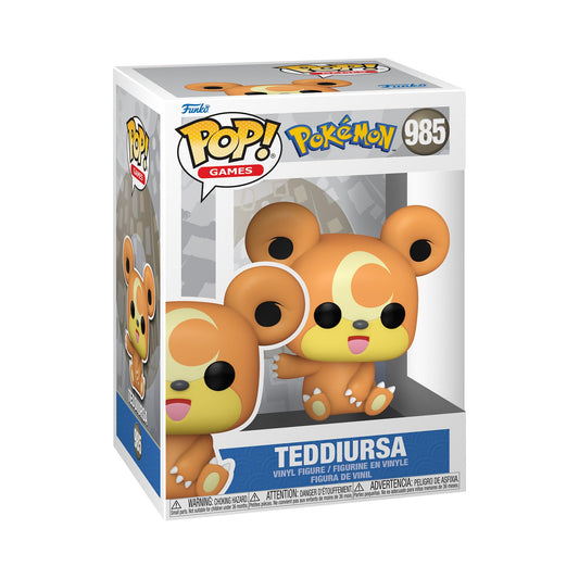 Funko Pop! Games: Pokemon - Teddiursa - Collectible Vinyl Figure - Gift Idea - Official Products - Toys for Children and Adults - Video Games Fans